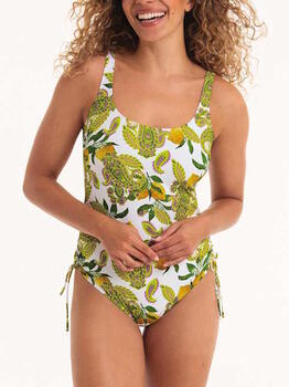 Rosa Faia Swimwear Jessy White/Print Bathingsuit