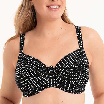 Rosa Faia Swimwear Luna Black Soft-Cup Bikini Bra