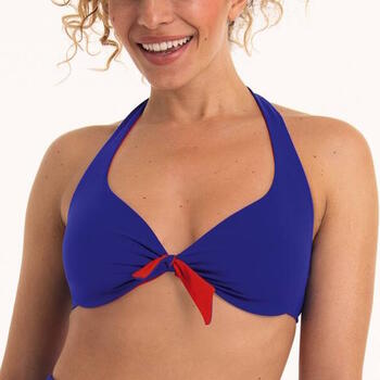 Rosa Faia Swimwear Loretta Blue Padded Bikini Bra
