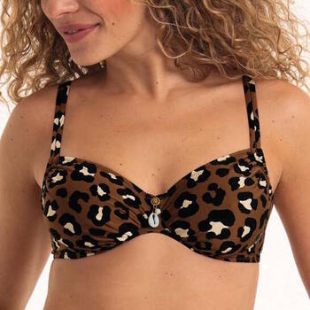 Rosa Faia Swimwear Lucia Brown Padded Bikini Bra