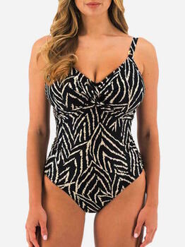 Fantasy Swim Silhouette Island Black/Print Bathingsuit