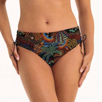 Rosa Faia Swimwear Anny Black/Print Bikini Brief
