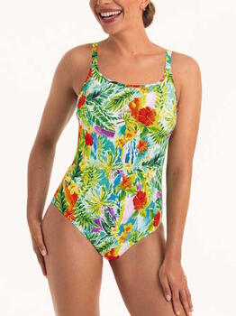 Anita Care Merritt White/Print Prosthetic Swimsuit