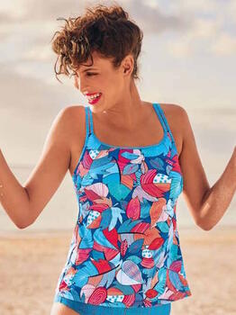 Anita Care Rimini Blue/Print Prosthetic Tankini