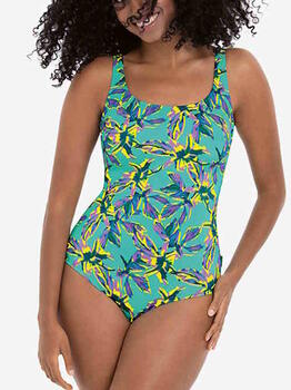 Rosa Faia Swimwear Marie Aqua/Print Bathingsuit