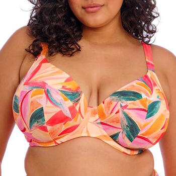 Elomi Swim Sancho Beach Orange/Pink Soft-Cup Bikini Bra