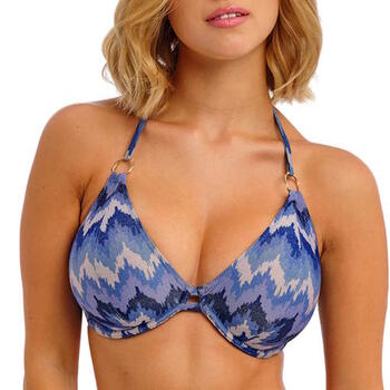 Freya Swim Arizona Wave Blue/Print Soft-Cup Bikini Bra