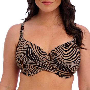 Fantasy Swim Pemba Island Black/Brown Soft-Cup Bikini Bra