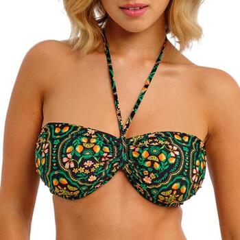 Freya Swim Sunset In Seville Black/Print Soft-Cup Bikini Bra