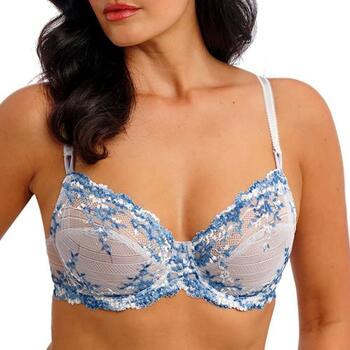 Wacoal Lingerie Embrace Lace Blue Padded Bra