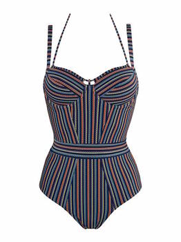 Marlies Dekkers Swimwearsample Holi Vintage Blue/Multicolor Bathingsuit