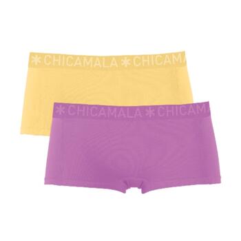 Chicamala Solid Yellow/Pink Short