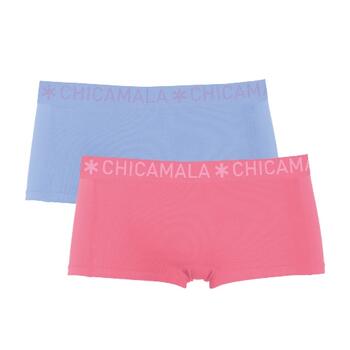Chicamala Solid Blue/Pink Short