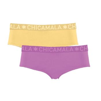 Chicamala Solid Yellow/Pink Brief