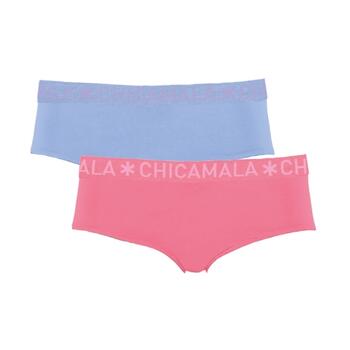 Chicamala Solid Blue/Pink Brief