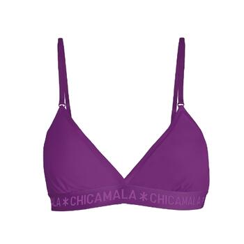 Chicamala Solid Purple Non-padded bra