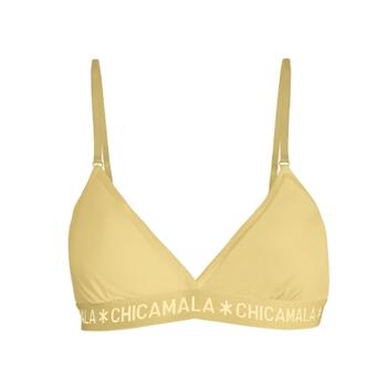 Chicamala Solid Yellow Non-padded bra
