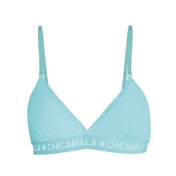Chicamala Solid Black/Green Non-padded bra