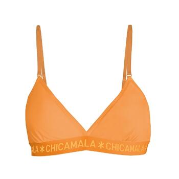 Chicamala Solid Orange Non-padded bra