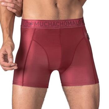Muchachomalo Solid  Red Swim Boxer