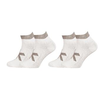 Muchachomalo Solid  White Sneaker Socks