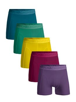 Muchachomalo Solid  Blue Cotton Boxer Short