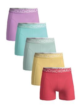 Muchachomalo Solid  Red Cotton Boxer Short