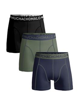 Muchachomalo Solid  Navy BLue Cotton Boxer Short