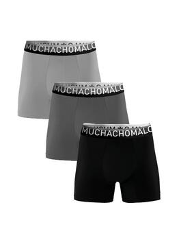Muchachomalo Solid  Black Cotton Boxer Short