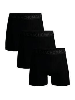 Muchachomalo Solid  Black Sport Boxershort