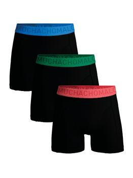 Muchachomalo Solid  Black Sport Boxershort