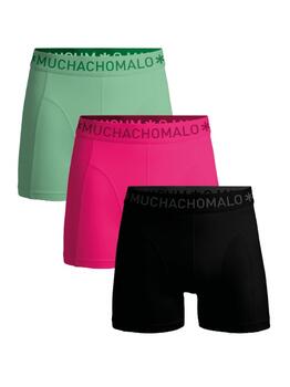 Muchachomalo Solid  Black Cotton Boxer Short