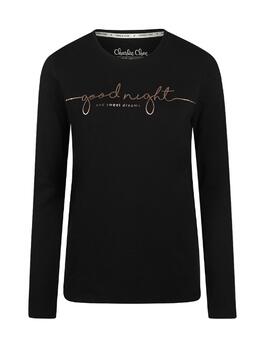 Charlie Choe Fall in Love Black Pyjama Shirt
