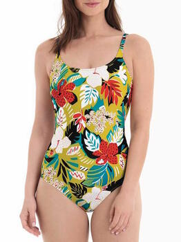 Rosa Faia Swimwear Mona Ochre Yellow Bathingsuit