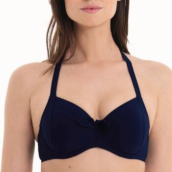 Rosa Faia Swimwear Leandra Blue Soft-Cup Bikini Bra