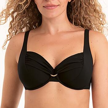 Rosa Faia Swimwear Hermine Black Soft-Cup Bikini Bra