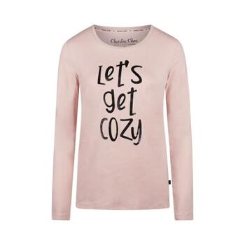 Charlie Choe Cozy Days Pink/Print Sleep Shirt