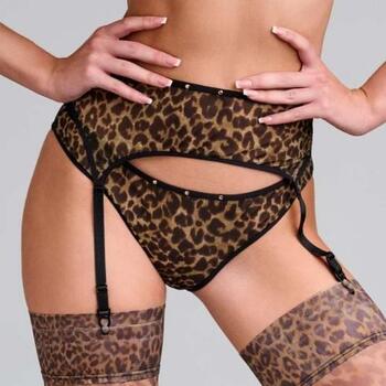 Marlies Dekkerssample Vixen Brown/Print Suspender