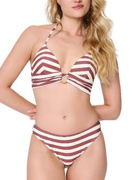 LingaDore Beach Summer Stripes White/Red Set