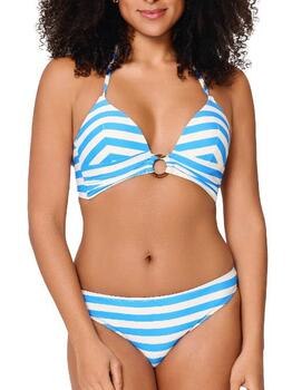 LingaDore Beach Summer Stripes White/Blue Set