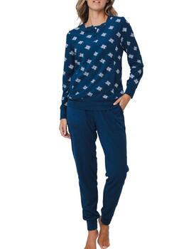 Pastunette Dames Navy BLue Pajama