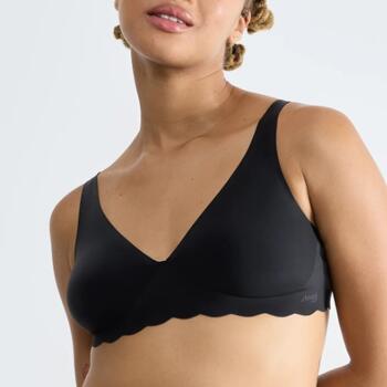 Sloggi Zero Microfibre Black Non-padded bra