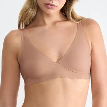 Sloggi Zero Microfibre Brown Non-padded bra