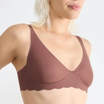 Sloggi Zero Microfibre Brown Non-padded bra