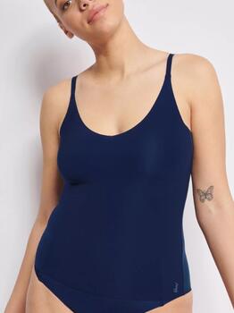 Sloggi Zero Feel Navy BLue Spaghetti Top