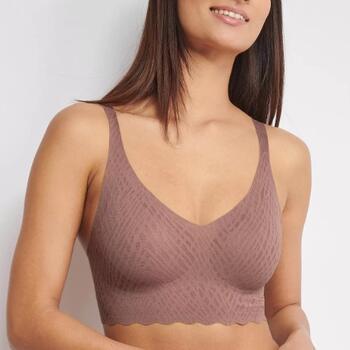 Sloggi Zero Feel Bliss Brown Wireless Bra