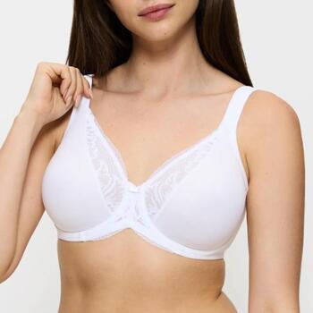 Triumph Modern Lace+Cotton White Padded Bra