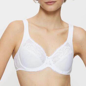 Triumph Modern Lace+Cotton White Padded Bra