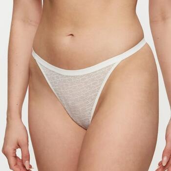 Triumph Signature Sheer Off White Thong