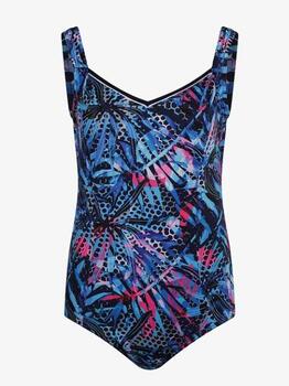 Mila Flowers Allover Blue/Multicolor Bathingsuit